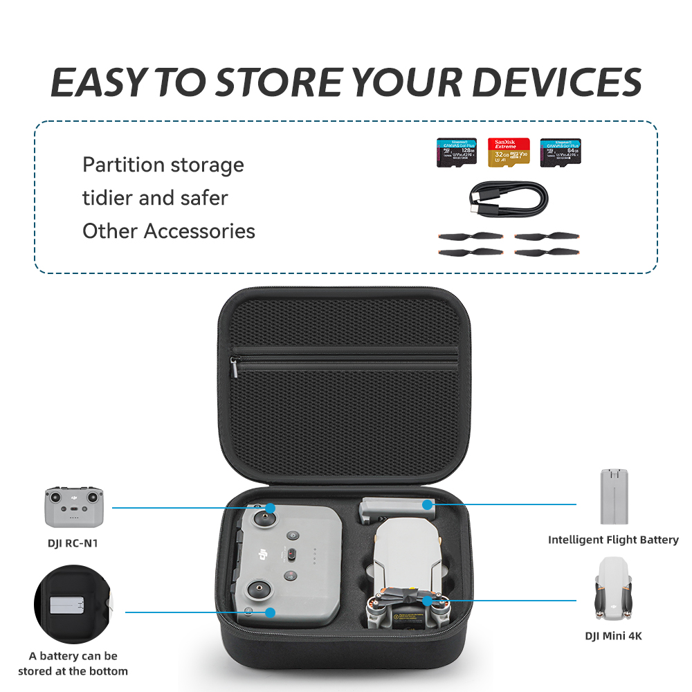 DJI Mini4K/Mini 2SE/Mini 2 하드  - Drone Hard Shell Case 리뷰 및 가격