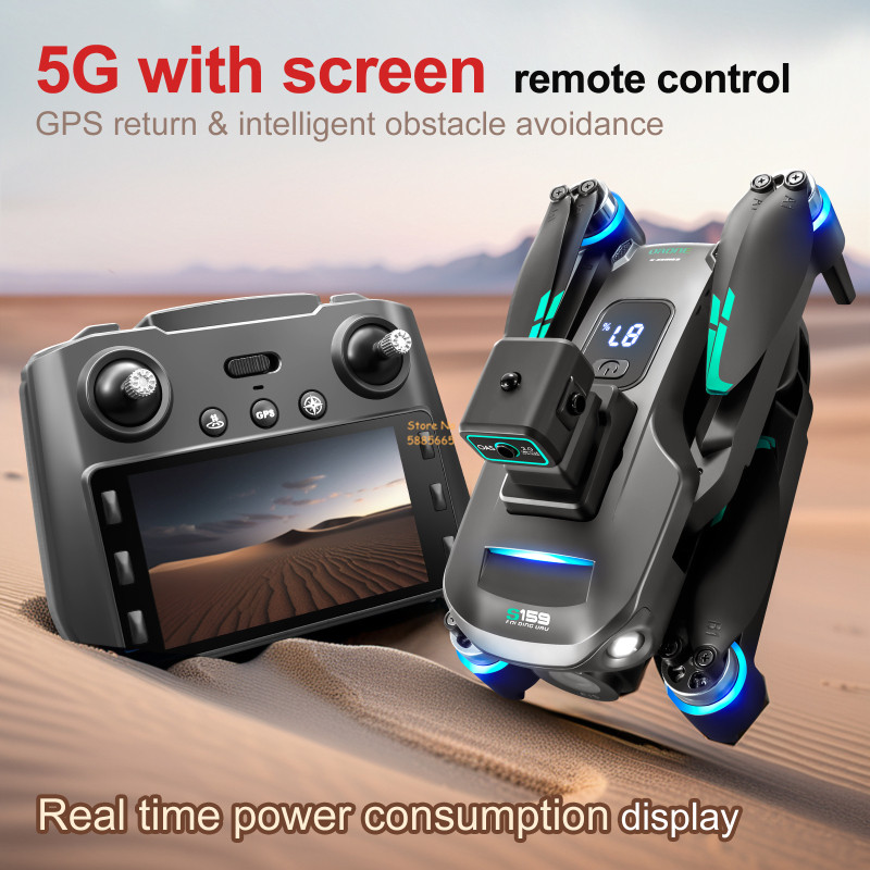 8K 듀얼 카메라 5G WIFI FPV 원격 제어 Qu - Drone Controller Screen 리뷰 및 가격