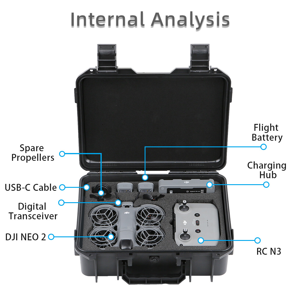 DJI NEO 2 케이스 가방 방폭 케이스 휴대용 방수 - Drone Hard Shell Case 리뷰 및 가격