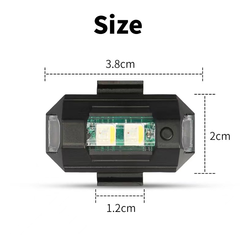 오토바이 라이트 드론 스트로브 라이트 7색 미니 USB - Drone Strobe Light 리뷰 및 가격