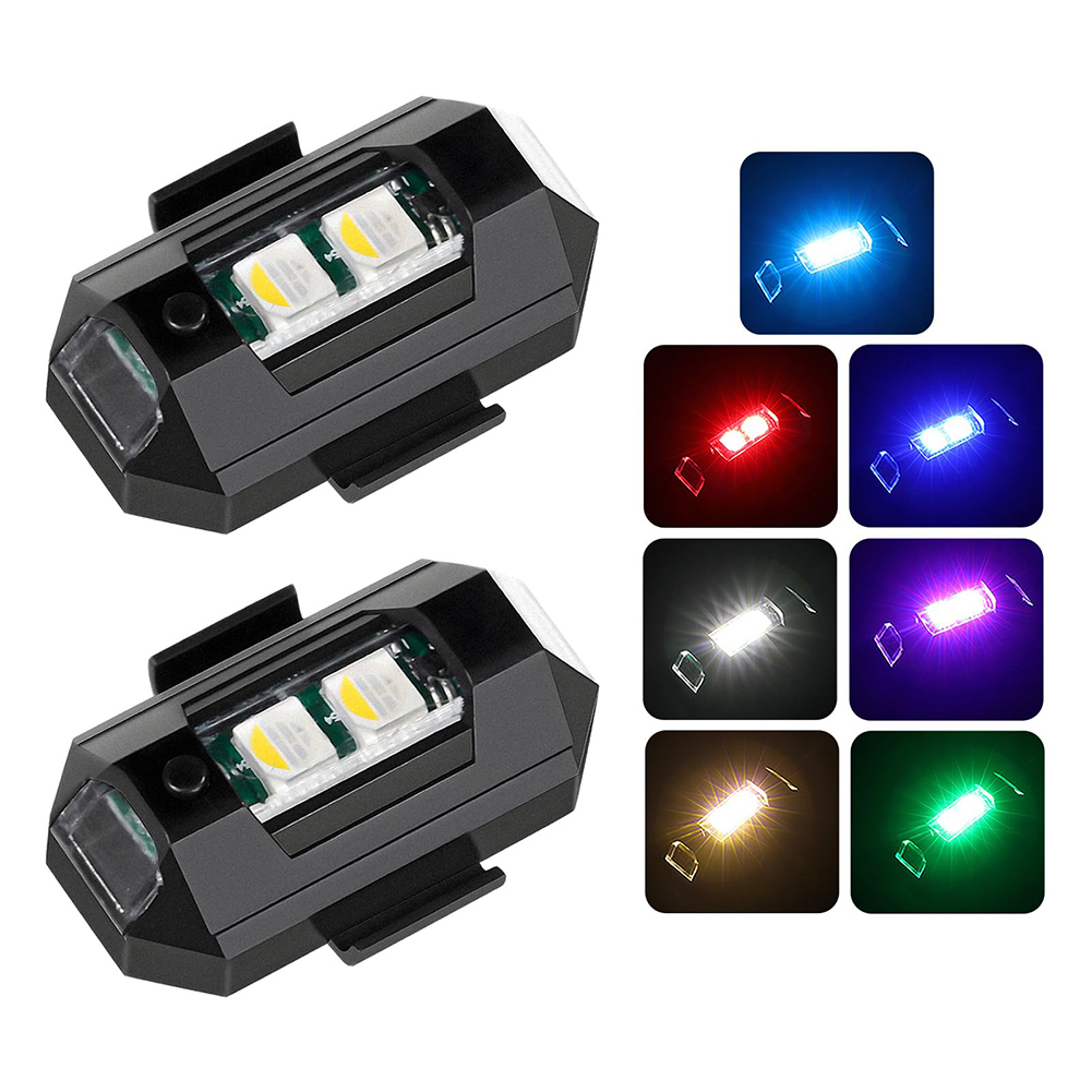 2PCS 미니 LED 스트로브 조명 장식, 7 색 LE - Drone Strobe Light 리뷰 및 가격